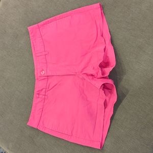 Women's pink khaki shorts